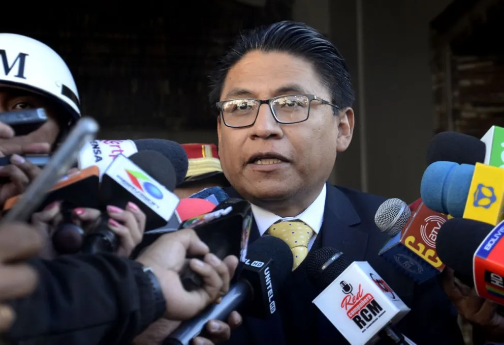 Iván Lima, ministro de Justicia. Foto: ABI