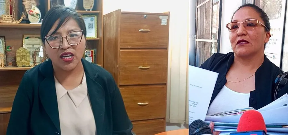 La concejal Pacheco y la abogada Laura López. Foto: El Alteño