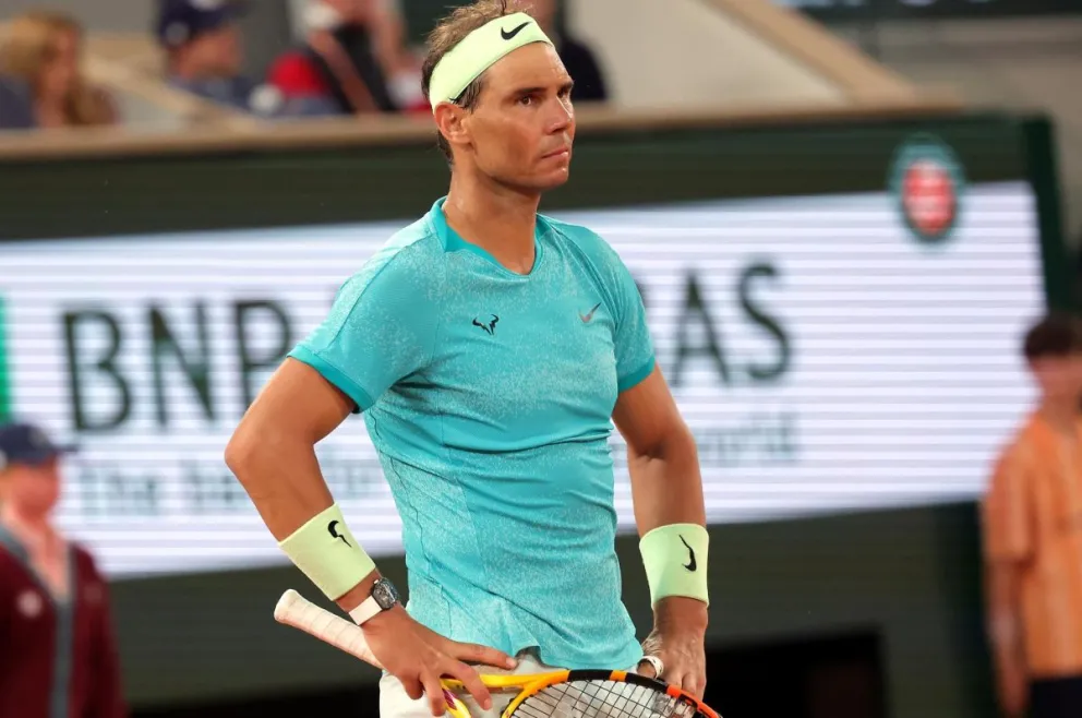 La cara de frustración de Rafael Nadal tras caer ante Zverev. Foto EFE