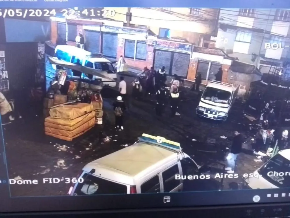 Imagen de las cámaras del Viceministerio de Seguridad Ciudadana.   FOTO:  Viceministerio de Seguridad Ciudadana