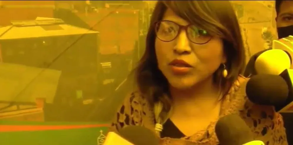 La concejal de El Alto, Eva Pacheco. Foto: Captura de video
