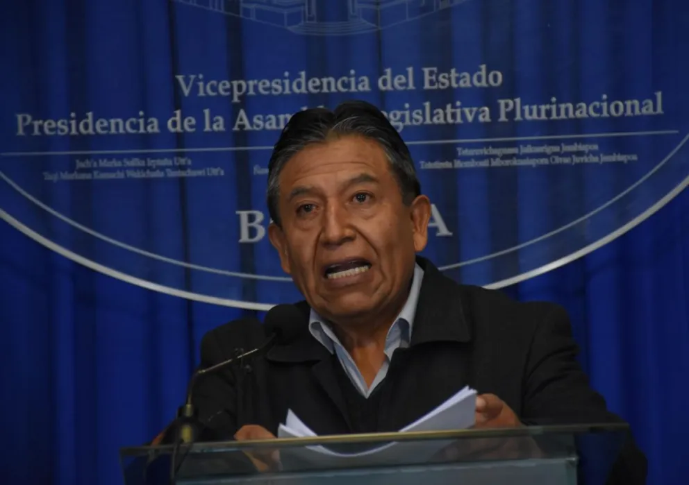 El vicepresidente del Estado, David choquehuanca Foto: vicepresidencia 