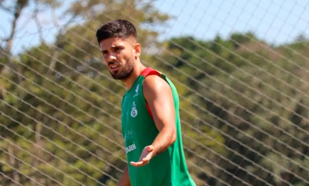 Melgar en una práctica con el club azucarero. Foto: Club Guabirá.