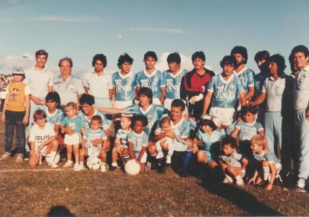 El Blooming de 1985 que brilló en la Copa. Foto: Colección Julio Mamani Ticona.