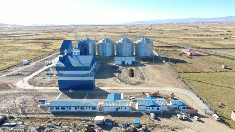  La planta de transformación de trigo, en Viacha. Foto: Emapa