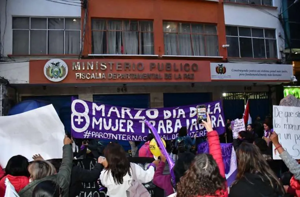 Una marcha anterior por el 8 de Marzo, Día Internacional de la Mujer. Foto: APG