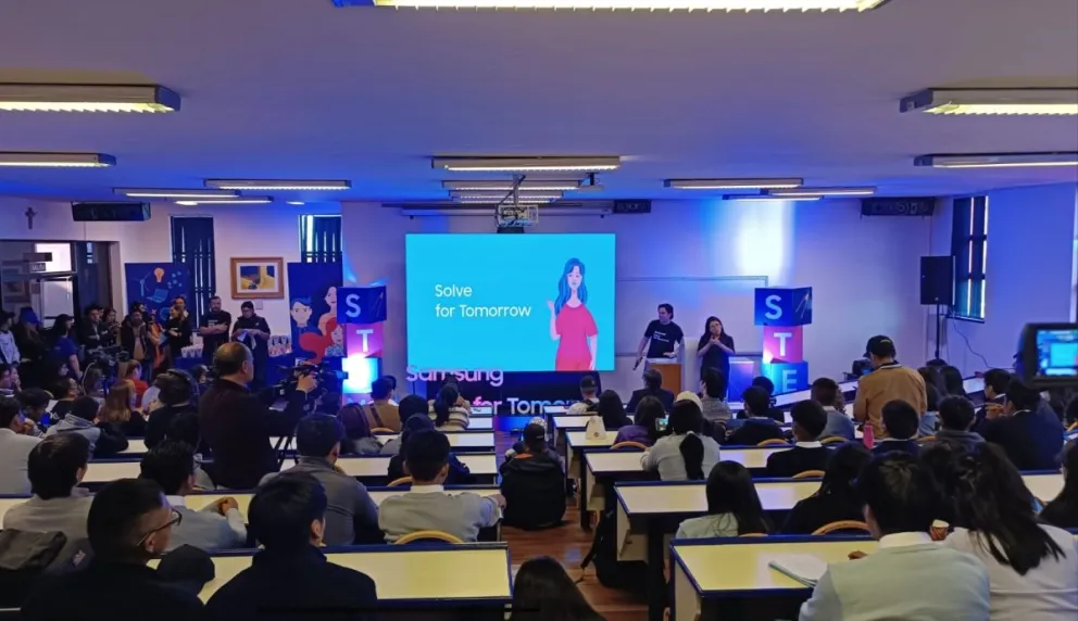 Presentación de la segunda versión del programa Solve for Tomorrow . Foto: Samsung Bolivia