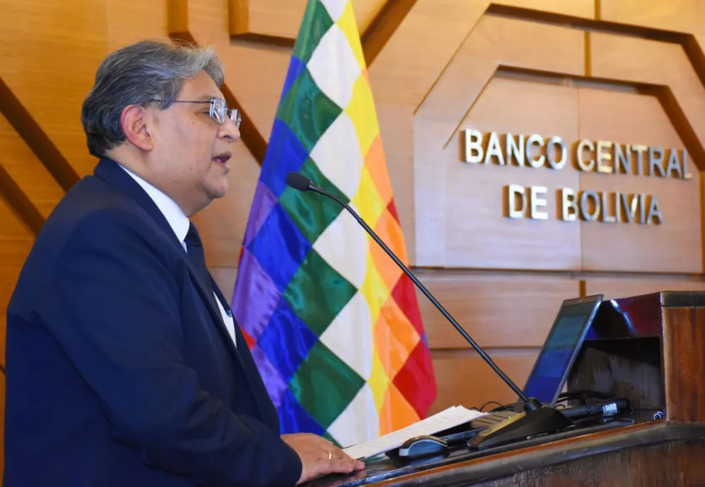 Edwin Rojas, presidente del Banco Central de Bolivia (BCB). Foto: APG