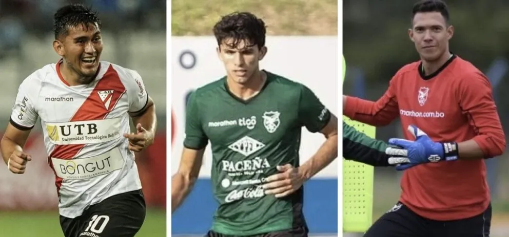 Terrazas (izq.), Morales y Almada, convocados a la Verde. 