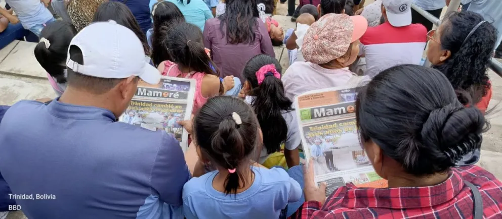 El Mamore distribuye al rededor de dos mil ejemplares en Trinidad, Beni.   Foto: Marco Santivañez 