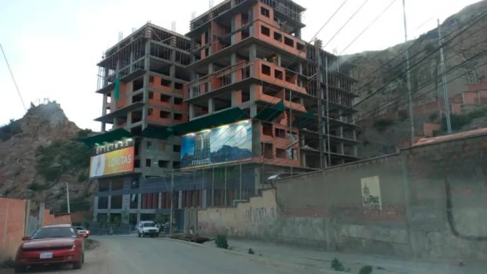 Uno de los proyectos de edificios de Las Loritas, en la ciudad de La Paz. Foto: El Diario