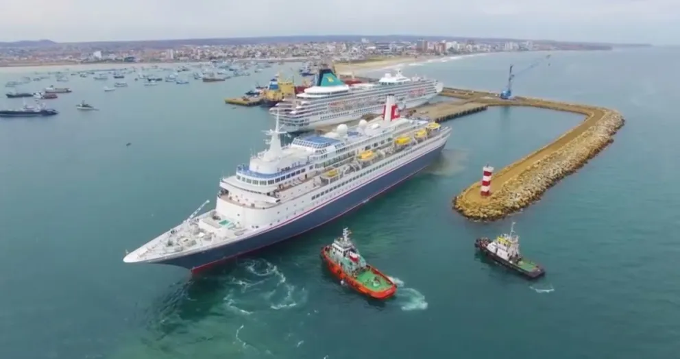 El puerto de Manta, una de las vías de exportación de Ecuador. Foto: ABI 