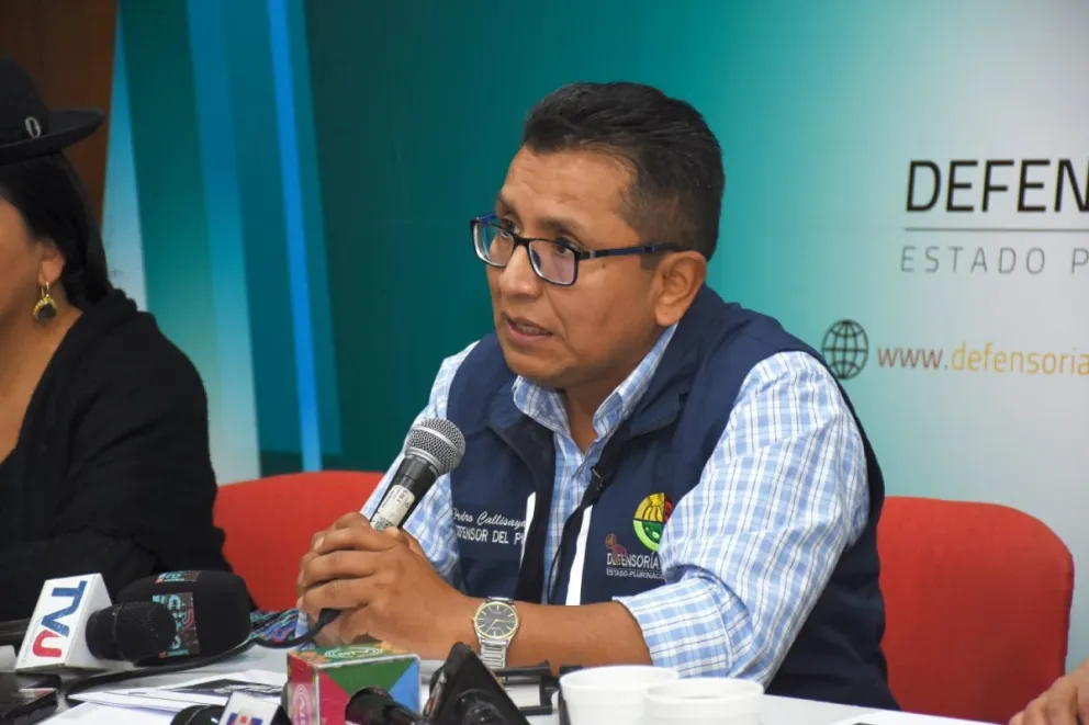 El defensor del pueblo, Pedro Callisaya. Foto: APG