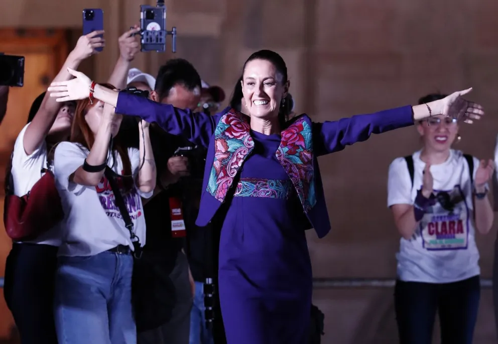 La oficialista Claudia Sheinbaum, ganadora de la elección en México. Foto: EFE