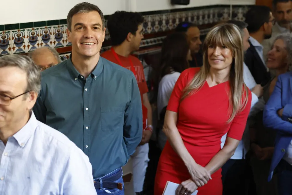  El presidente del Gobierno Pedro Sánchez y su mujer Begoña Gómez. Foto: EFE 