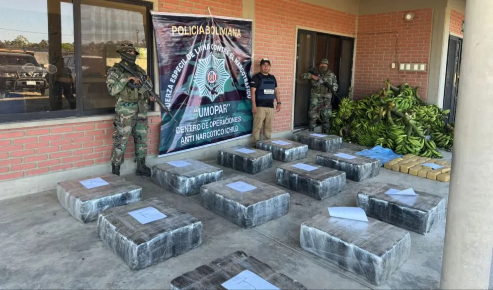 La droga estaba dividida en paquetes tipo ladrillos. Foto: Ministerio Público