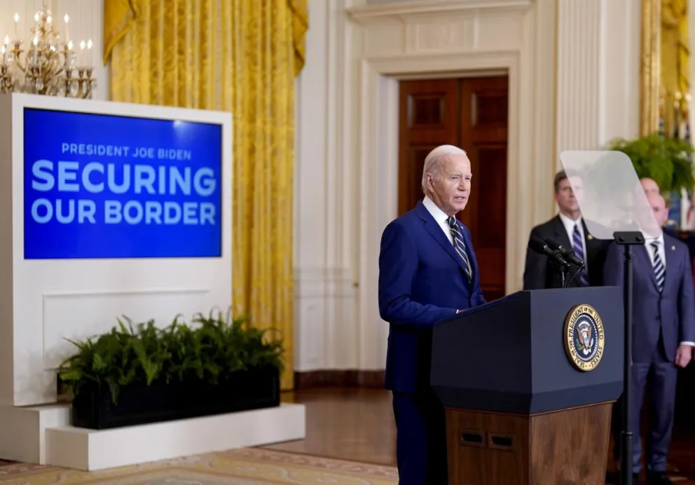 Joe Biden habla en la Casa Blanca, en Washington, este martes. Foto: EFE