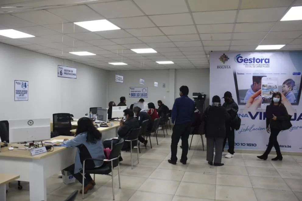 Oficinas de la Gestora en La Paz. Foto: ABI