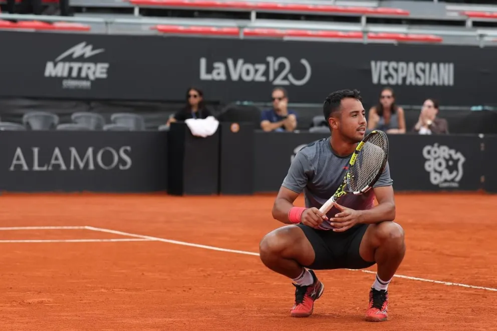 Dellien durante uno de sus partidos. Foto: Hugo Dellien.