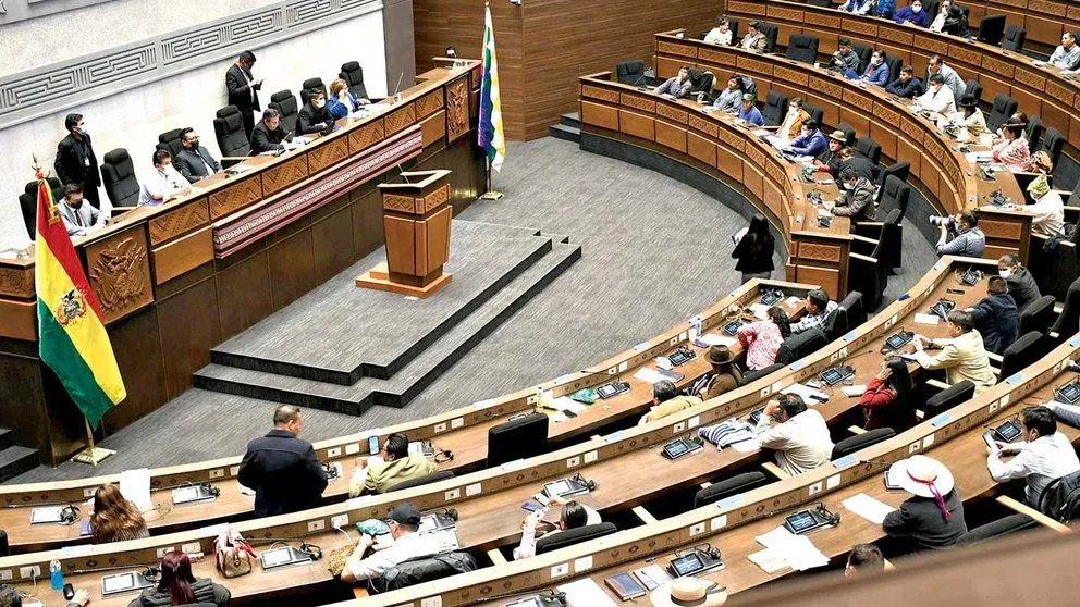 Una sesión anterior de la Asamblea Legislativa Plurinacional. Foto: APG