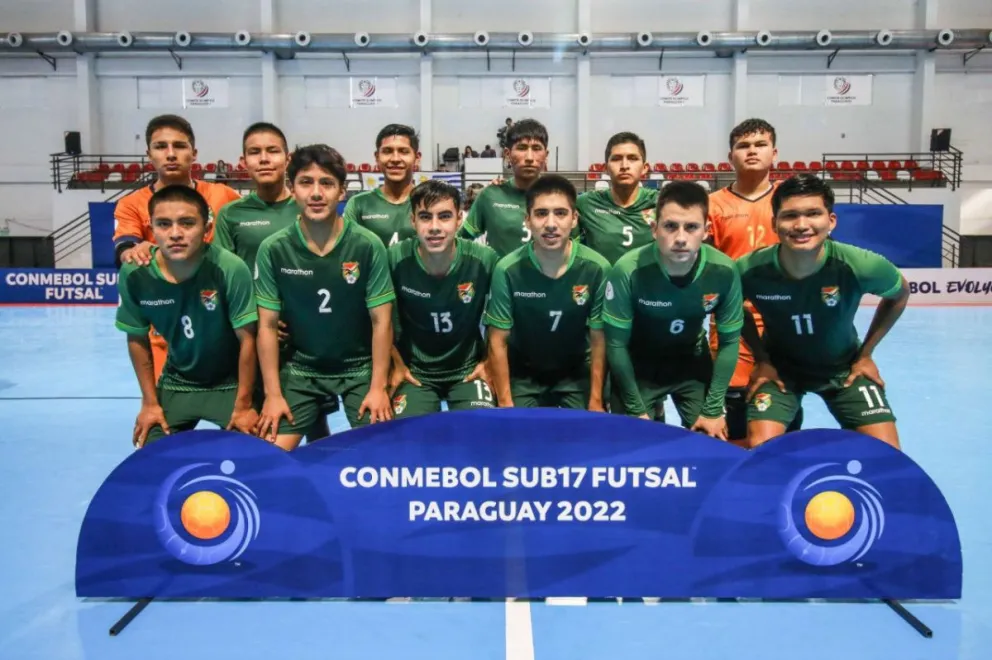 La selección que participó en el Sudamericano Sub-17 de 2022. Foto: Conmebol.