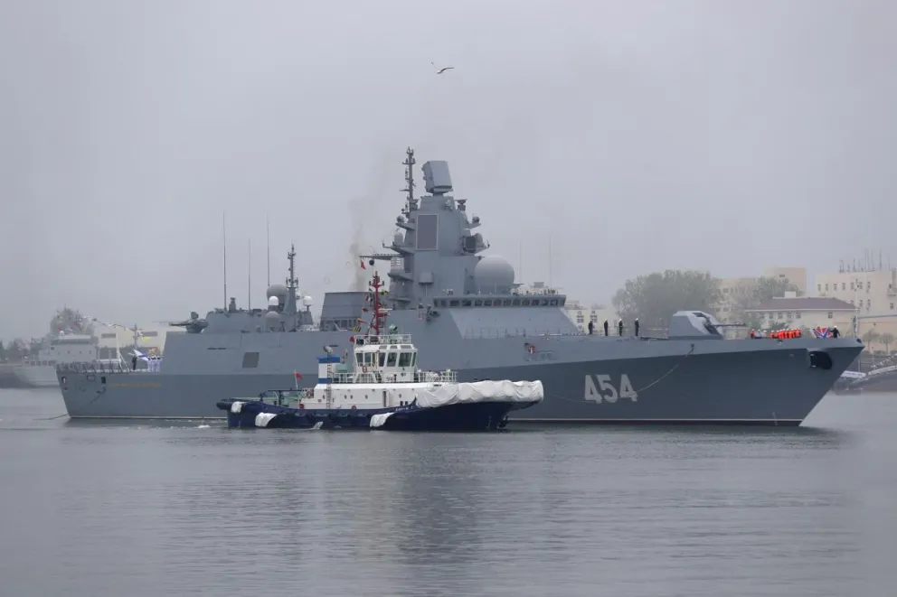  La fragata rusa Admirante Gorshkov (454). Foto: EFE
