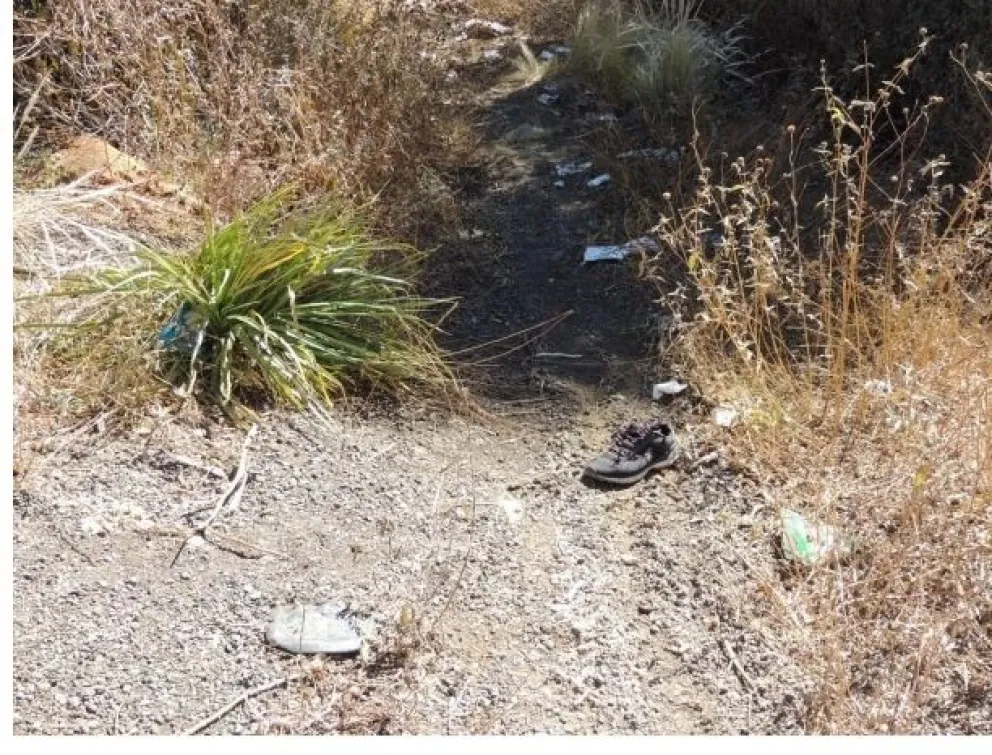 Lugar donde fue encontrado el cuerpo de Jhoselin Foto: Fiscalía Departamental de Cochabamba 