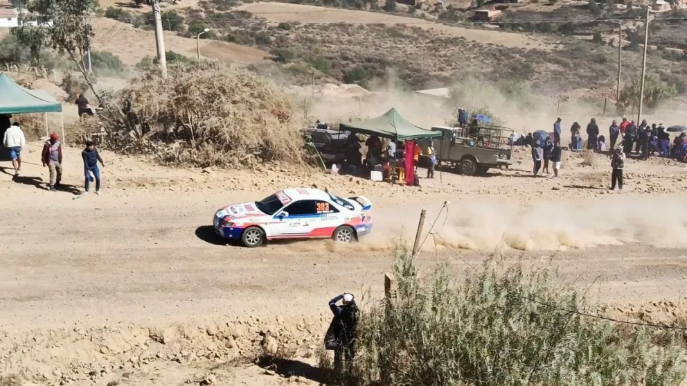Torrico en plena carrera del Óscar Crespo. Foto: Febad.