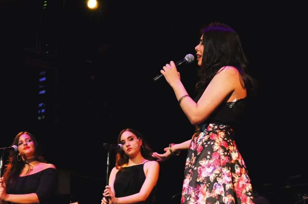 Vale Peáranda en una presentación es Estados Unidos.  FOTO: Cortesía de Vale Peñaranda