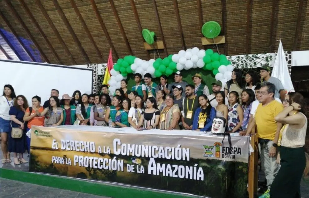 Encuentro de comunicadores sobre "El derecho a la comunicaciòn para la proteccion de la Amazonia".  Foto: Leny Chuquimia / Visión 360