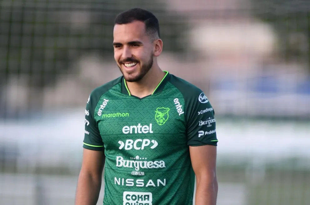 Luis Haquín en uno de los entrenamientos de la Selección en Estados Unidos. Foto FBF