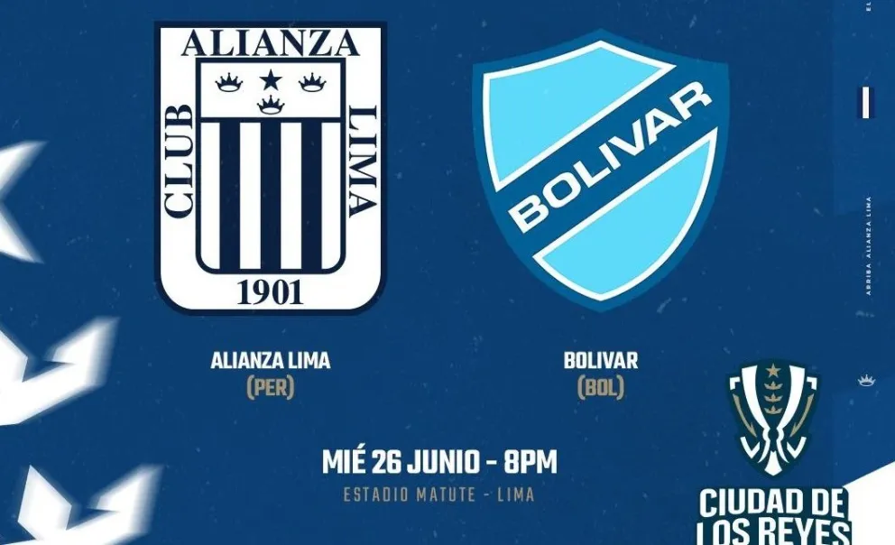 El logo del amistoso que tendrán el peruano Alianza Lima y Bolívar.