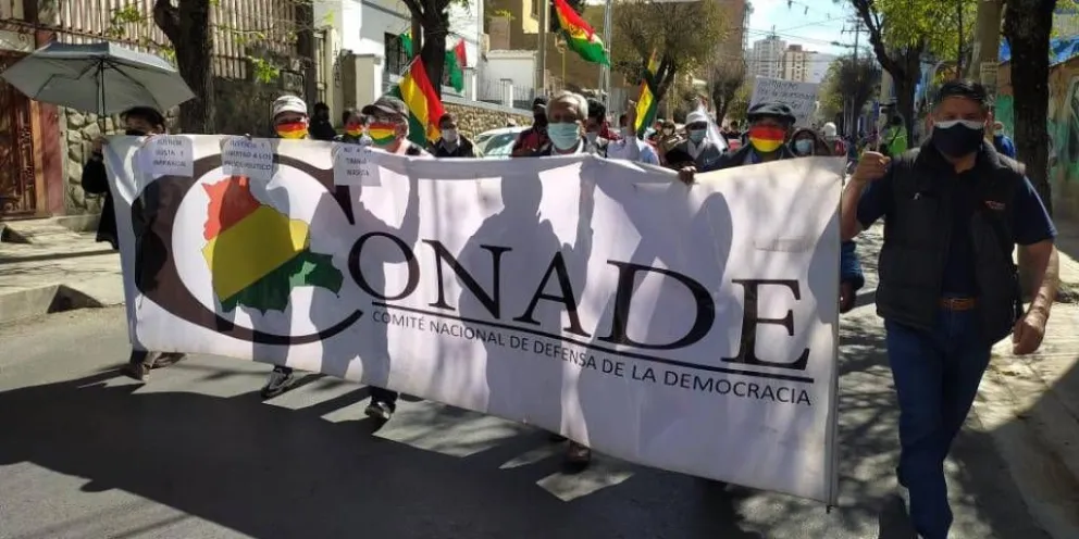 Una marcha de miembros del Conade. Foto: RRSS (referencial)