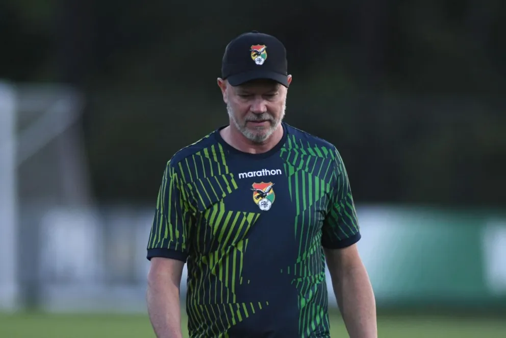 Antonio Carlos Zago, en uno de los trabajos del seleccionado en Estados Unidos. Foto FBF