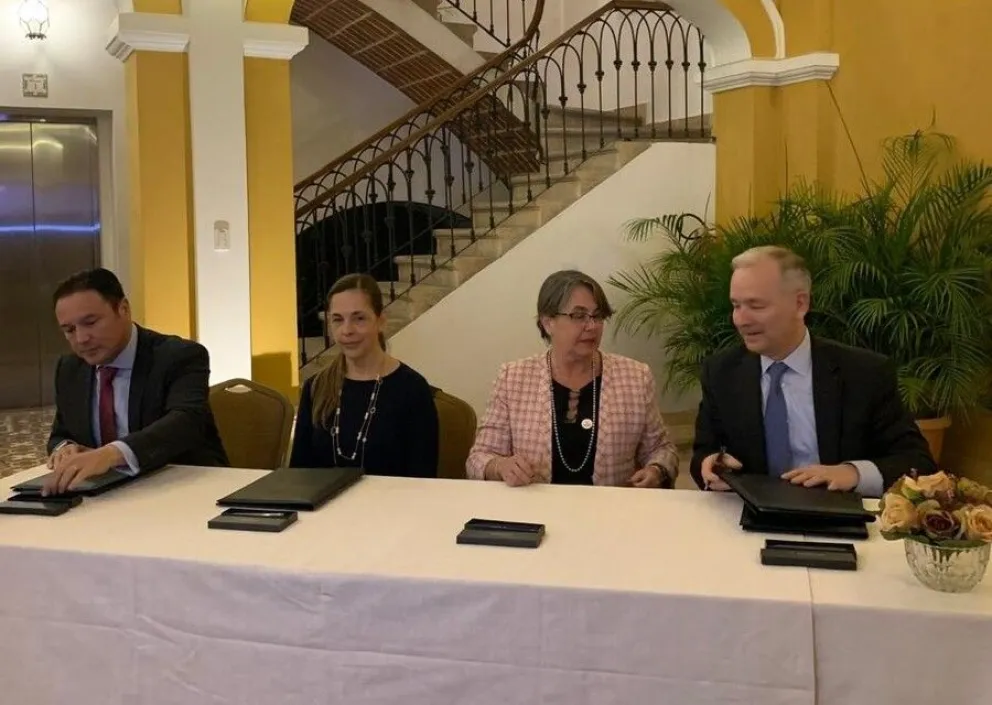 Representantes de los organismos internacionales en Sucre. Foto: ABI