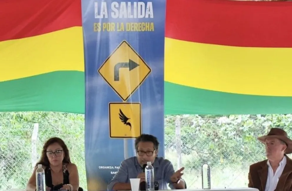 Antonio Saravia durante el encuentro en Santa Cruz. Foto: @tuffiare