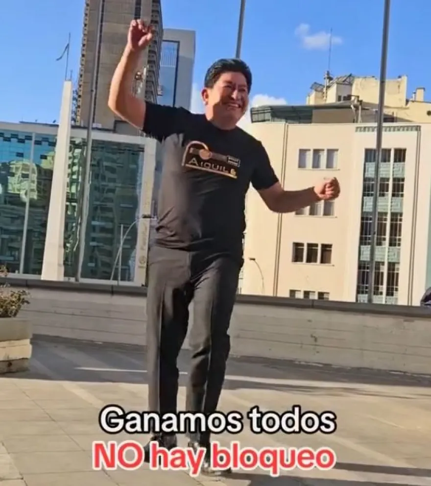 Montaño posteó su video y lo eliminó a las pocas horas. Foto: captura de video