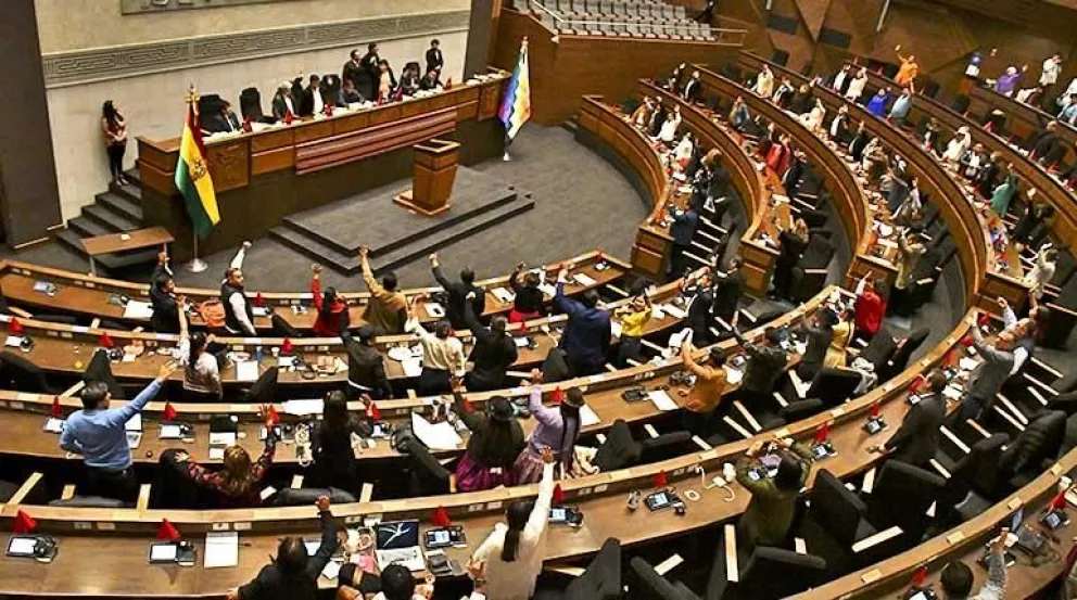 Una imagen de la Asamblea Legislativa Plurinacional. Foto: Los Tiempos