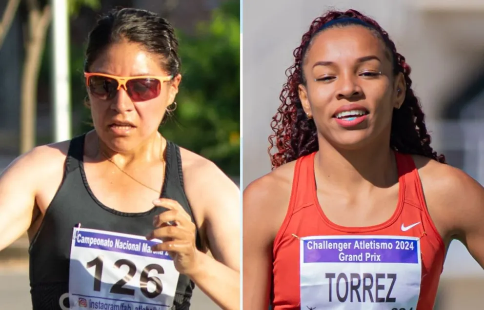 Castro (der.) y Torrez, las dos atletas que buscan el pase a los Juegos. Fotos: FAB.