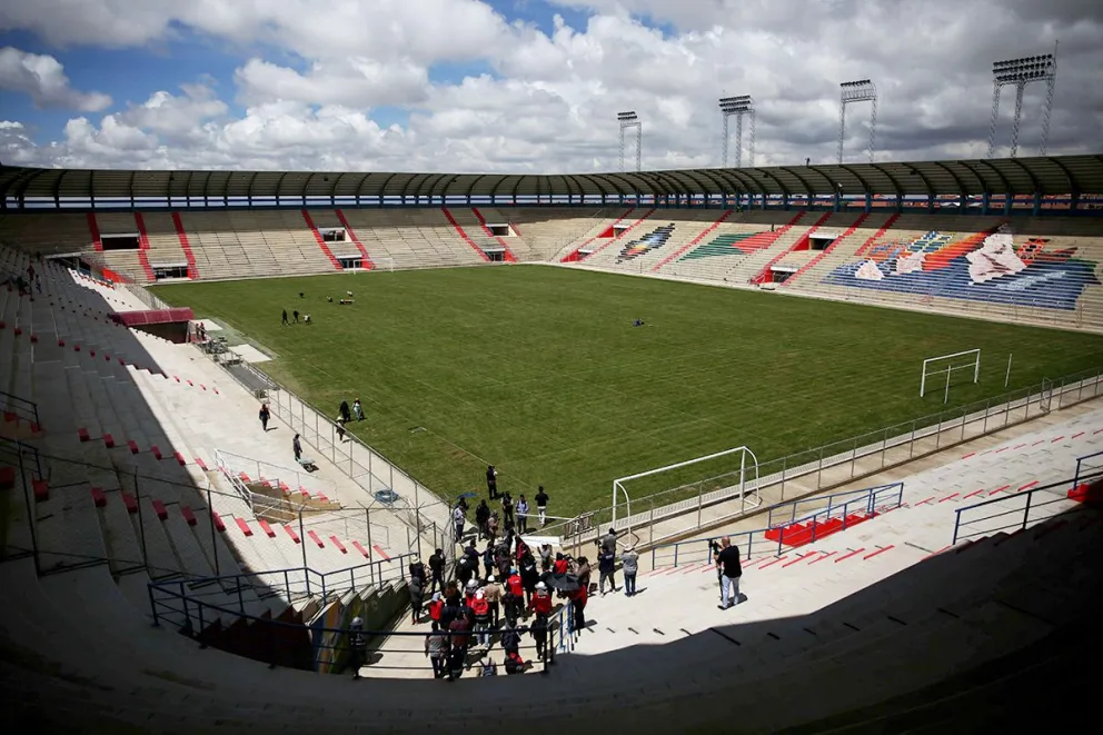 El estadio de Villa Ingenio, donde Zago quiere hacer sentir la altura a los rivales en eliminatorias. Foto: APG
