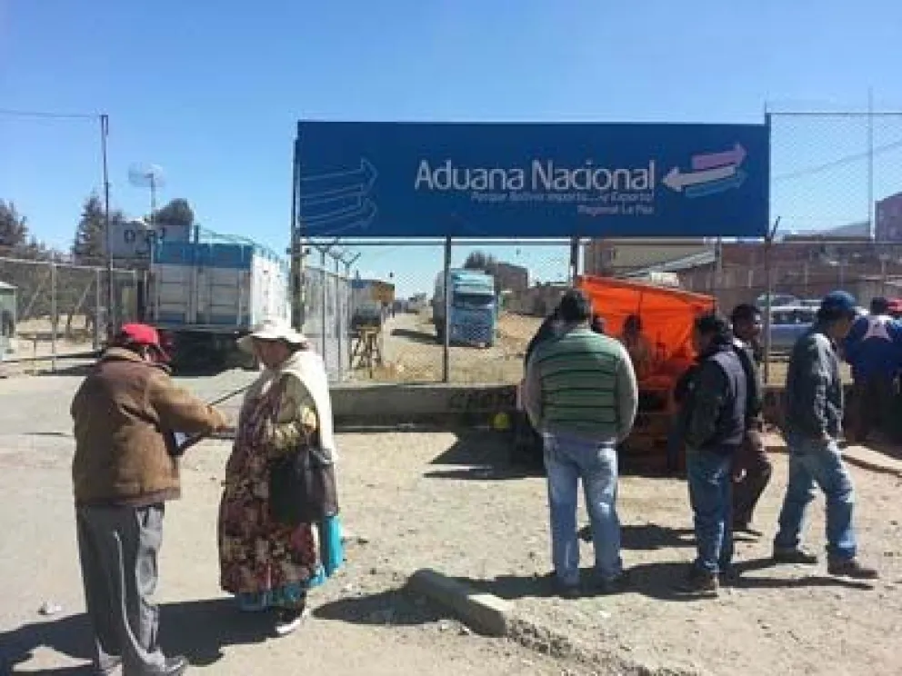 Aduana en la ciudad de El Alto. Foto: RRSS