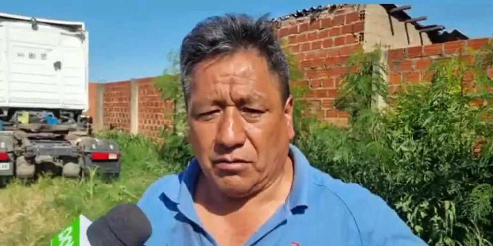 Juan Yujra, dirigente del transporte pesado de Santa Cruz. Foto: Ahora Digital