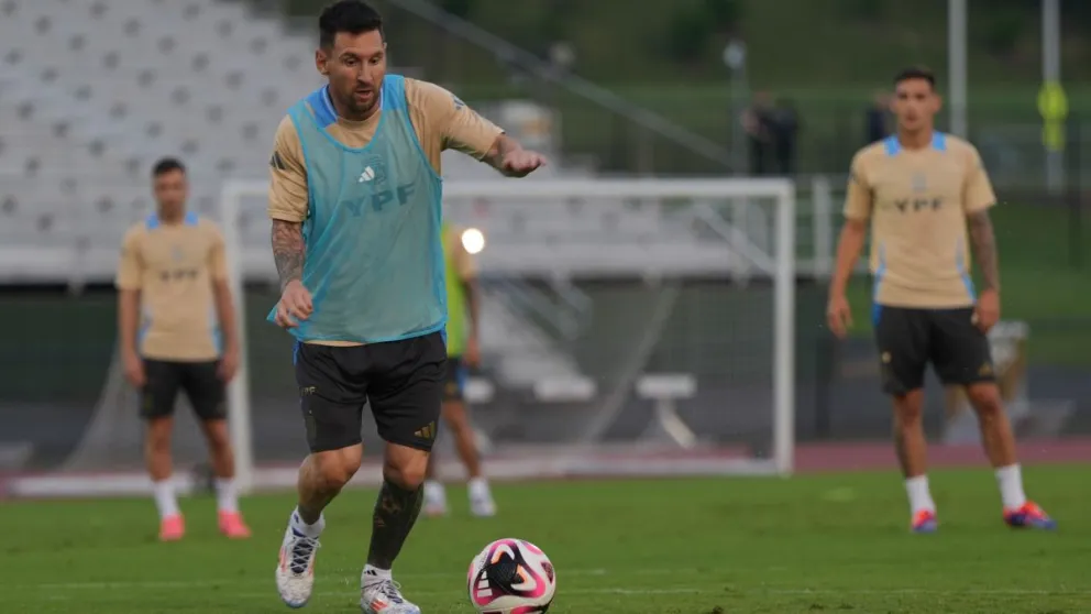 Lionel Messi comanda la selección argentina en la Copa América de Estados Unidos. Foto: selección argentina.