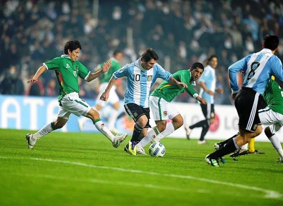 Incidencia del juego entre Argentina y Bolivia, el primer lance de la Copa 2011. Foto: Wilkipedia