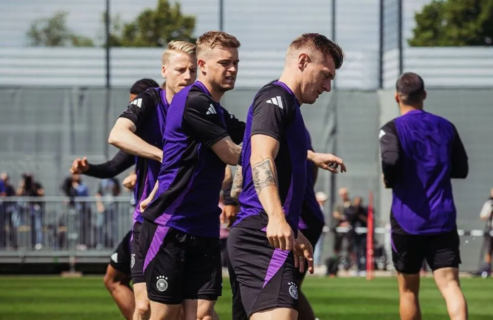 Entrenamiento del combinado germano. Foto: Selección Alemana.