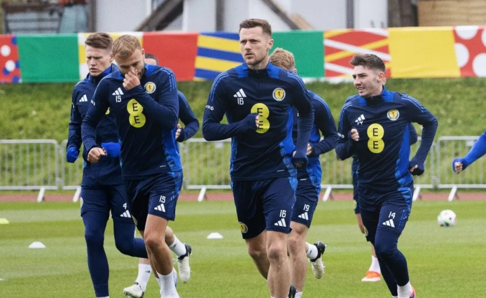 El seleccionado escocés cerró sus entrenamientos el sábado. Foto: Federación de Escocia