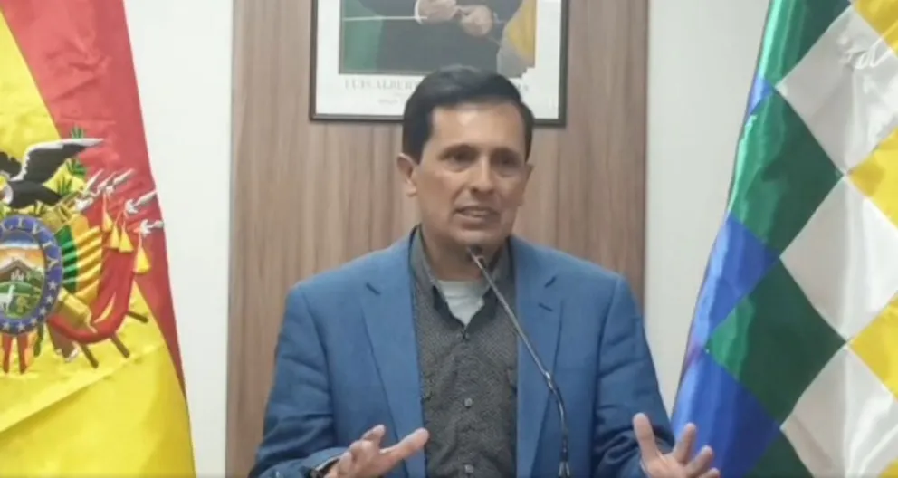 El viceministro de Transporte , Enrique Ponce de León, en una conferencia anterior. Foto: ABI.