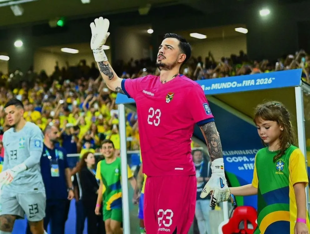 Viscarra atajará esta noche frente a Estados Unidos en Arlington. Foto: Conmebol