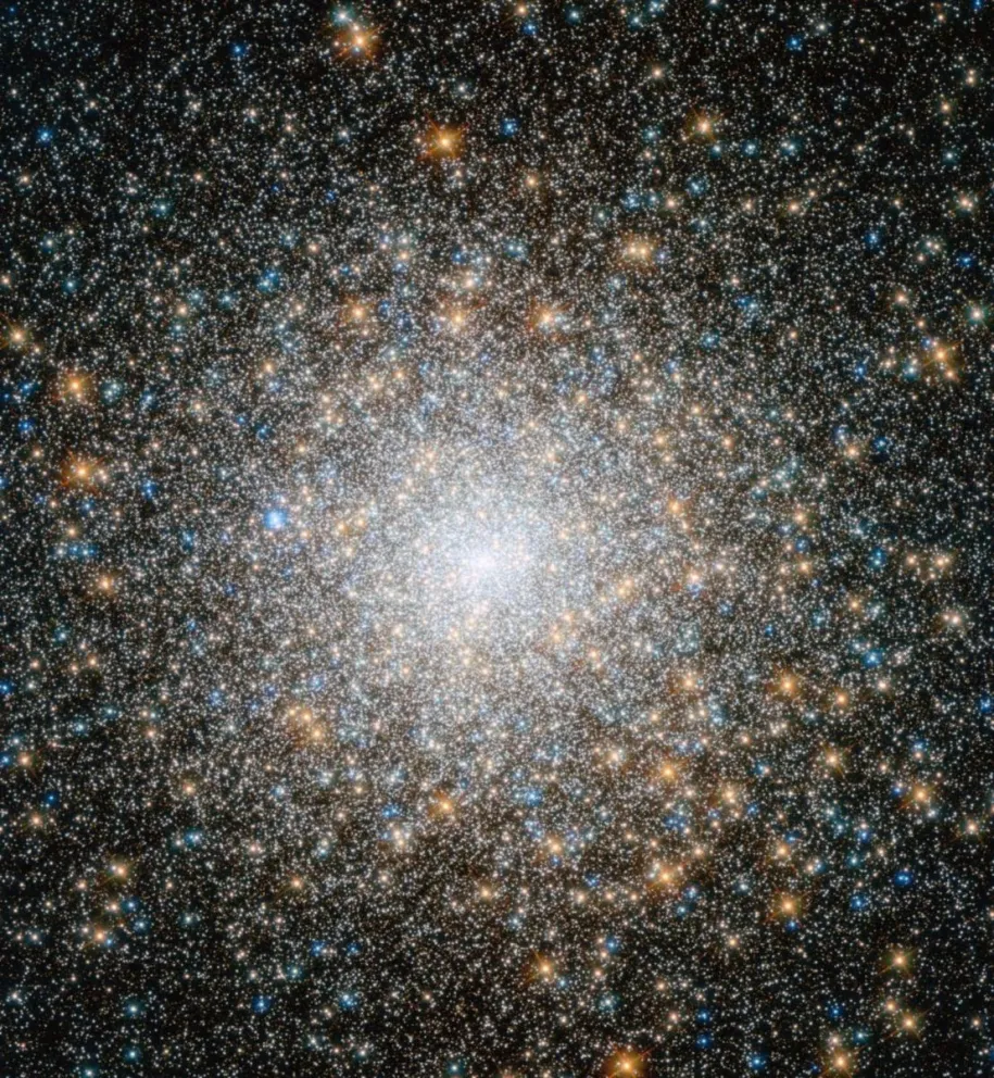 Imagen de un cúmulo globular alrededor de nuestra Vía Láctea. oto: EFE
