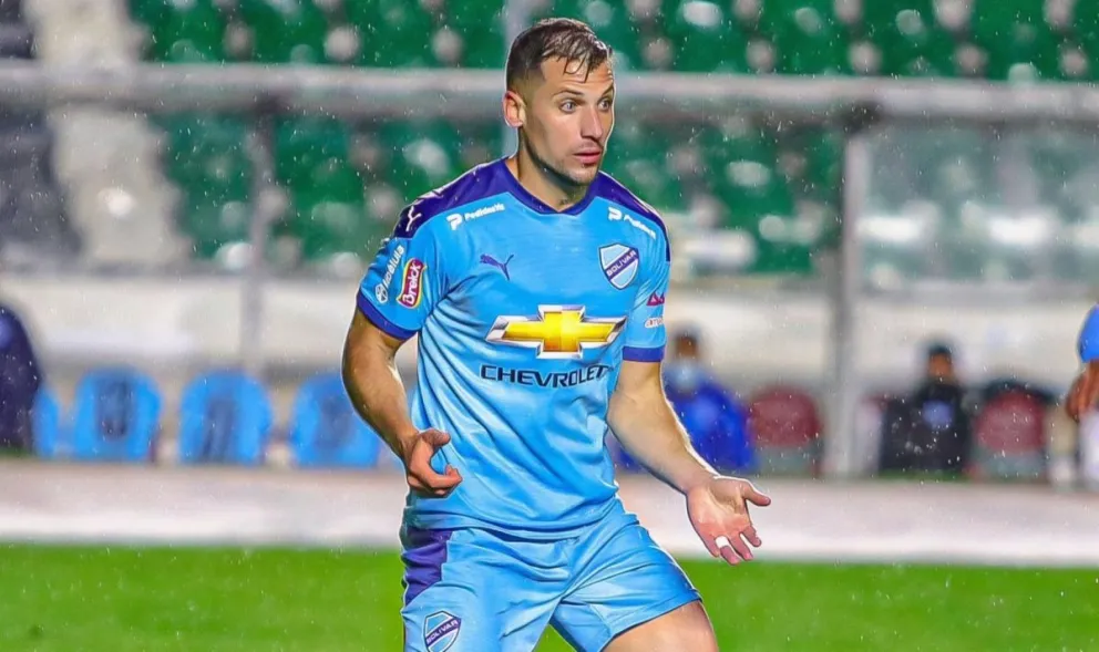 Granell con la casaca celeste en un partido en el Hernando Siles. Foto: Club Bolívar.